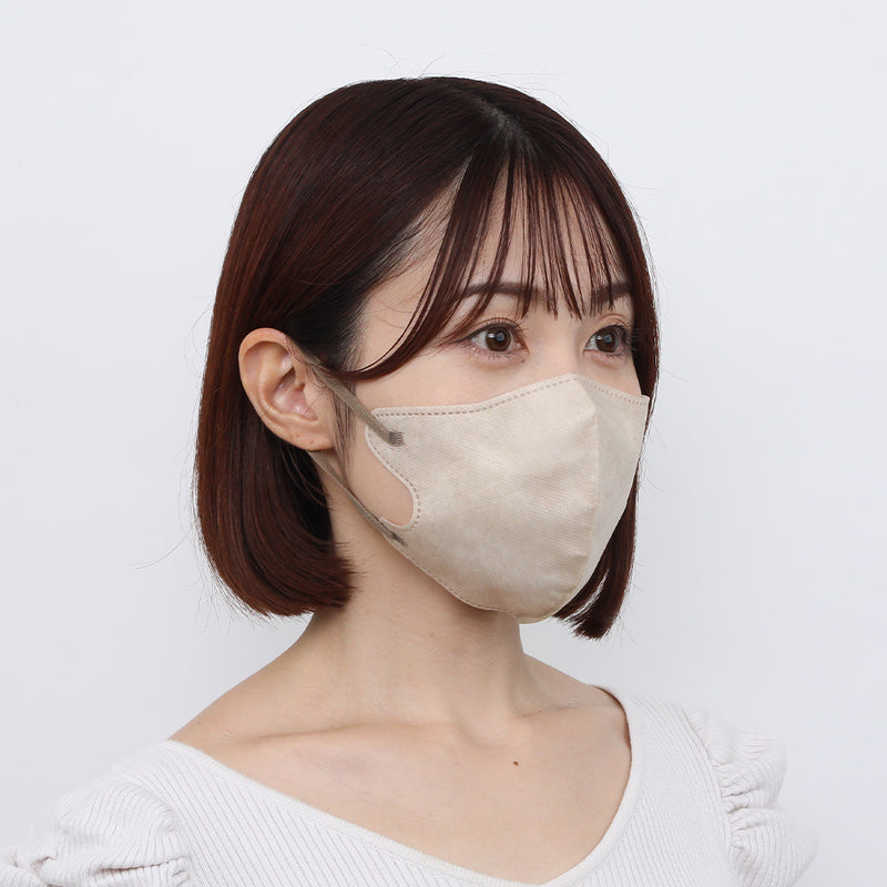 【極美品】DAMA collection　上質　リネン　ベージュ　XL　清涼感 カワイイ女の贅沢マスク Style x Color ナチュラルベージュ30枚（個